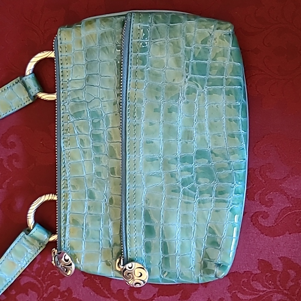 Brighton Teal Twister Zip Pouch Crossbody - Picture 13 of 14